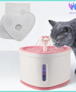 Nio 4 Hình Trái Tim Cho Mèo Đài Phun Nước Bát Thú Cưng Bộ Lọc Đĩa Giữ Nước Cho